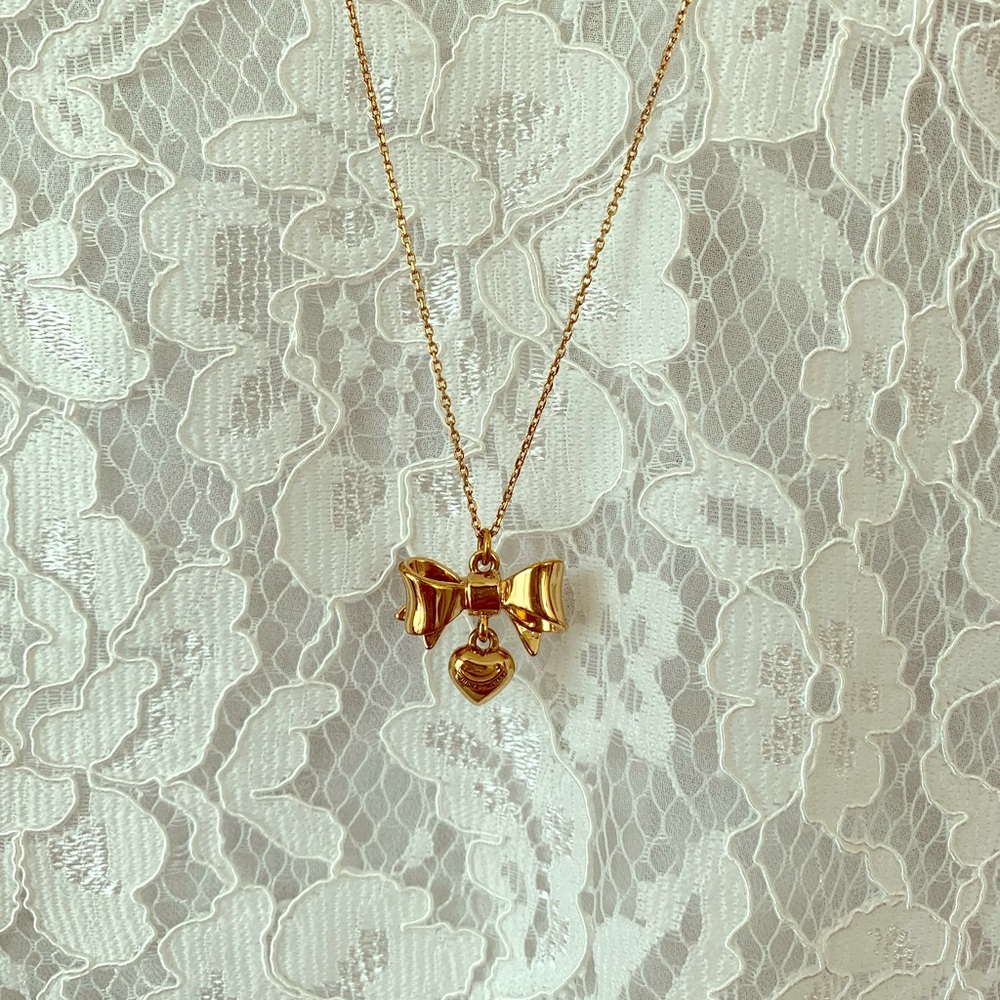 Juicy Couture bow long necklace